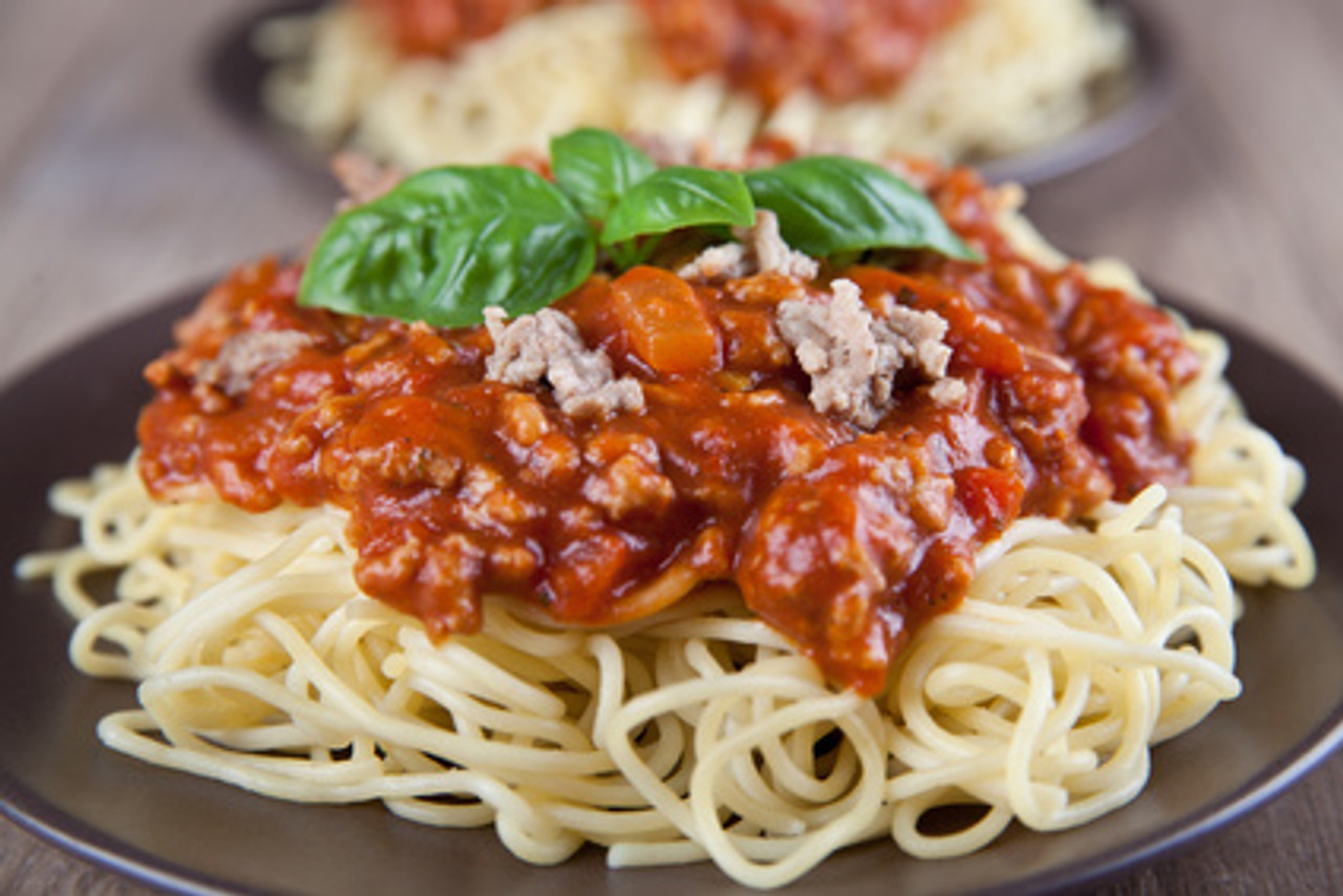 Pasta with meat & cheese